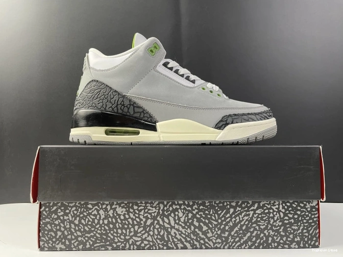 HYPE Air Chlorophyll Retro 3 Jordan 136064-006 0801